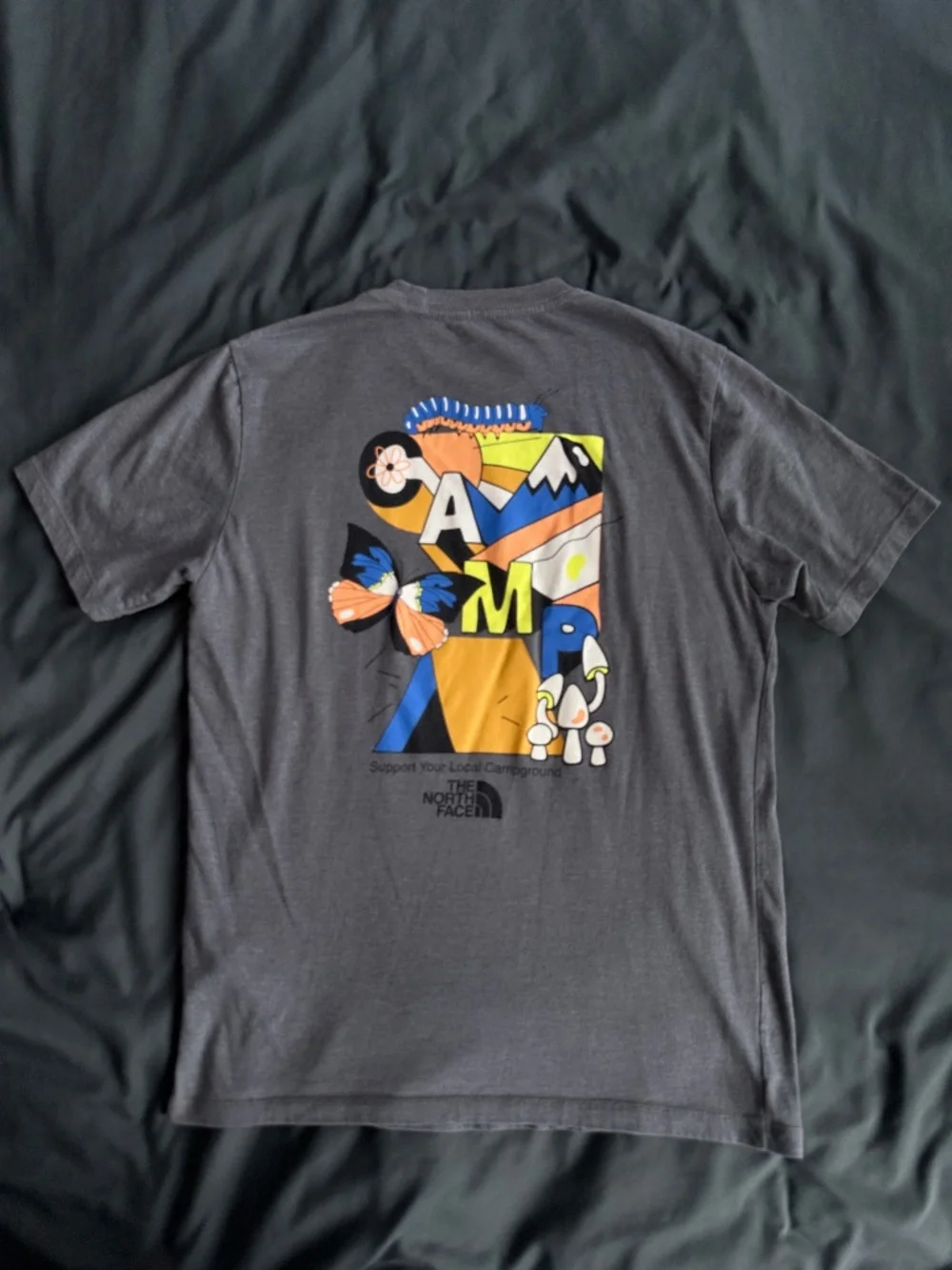 The North Face Gray Graphic T-Shirt, Men’s M/L
